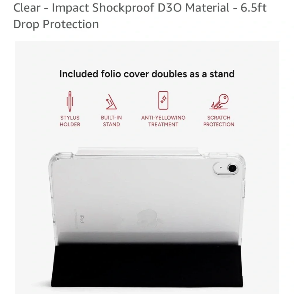 Zagg Apple iPad Clear Case with Stand